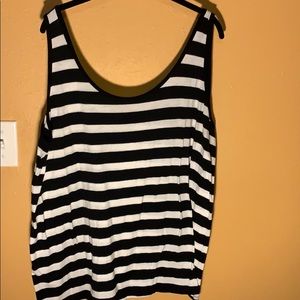 Black and white tank
